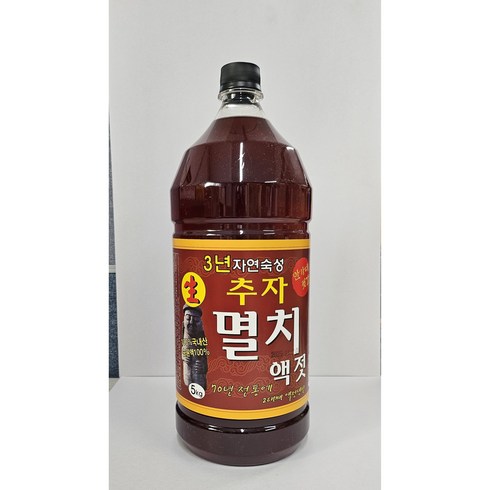 추자멸치액젓 - 제주 추자 3년숙성 100% 원액 멸치액젓, 1개, 5kg