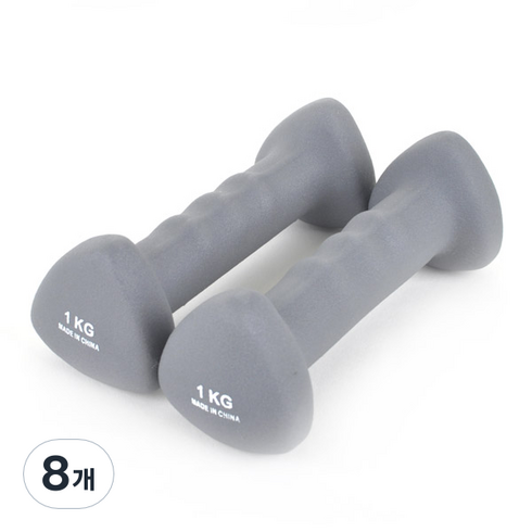 스포뱅크 뉴 해피핸드 네오프랜 아령, 1kg, 8개