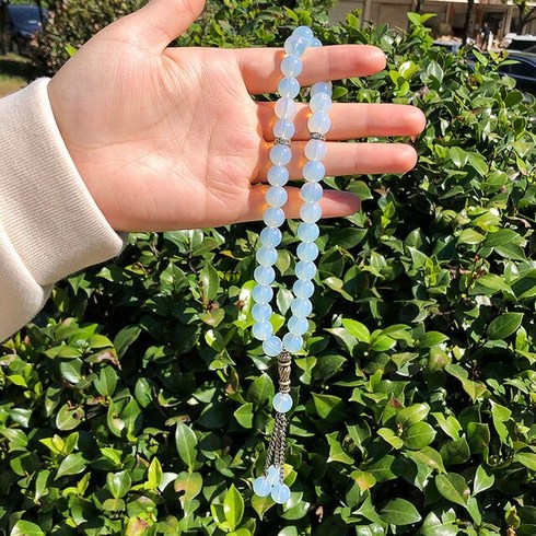 Tasbih 10MM Muslim glass 33 ethnic wind bracelet rosary prayer beads