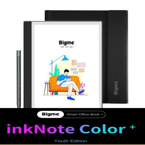 bigme - Bigme 잉크 노트 컬러 + 청소년 에디션 10.3 인치 잉크 스크린 스마트 오피스 북 전자 책 리더 전자 종, 01 Black, 01 전자 책 리더 + 케이스 세트