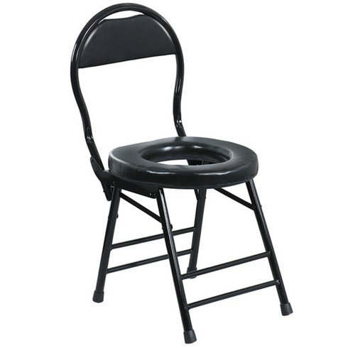 접이식좌욕의자 - 접이식 좌욕의자 노인 임산부 구멍뚫린의자 가정용, 38cm 높이의 주황색 의자, 1개