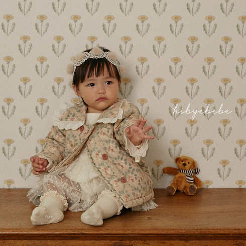 하이바이베베 로제 레이스 패딩 점퍼 플리스 안감 추가