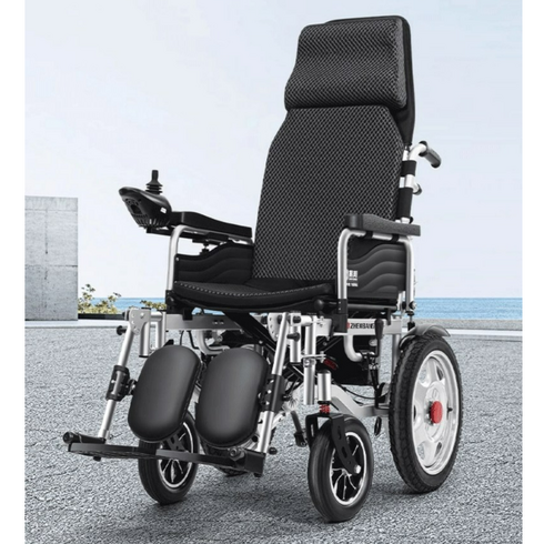 세이프실버 안전한 전동휠체어 경량 장애인 노인 어르신 접이식 가정용 전동차 리튬배터리, 20A[35KM], 1개, 1.기본형