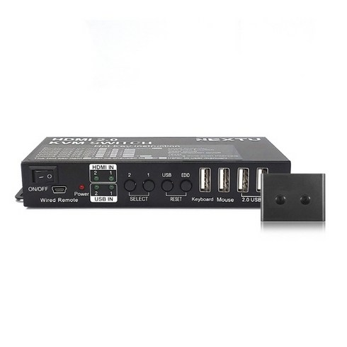 [이지넷유비쿼터스] NEXT-7012KVM-KP (HDMI KVM스위치/2:1/USB)