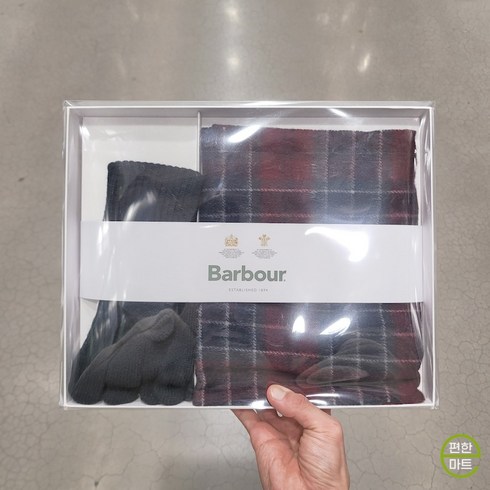 BARBOUR 머플러 장갑 세트