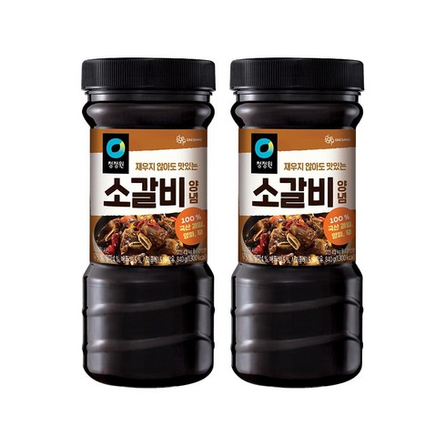 청정원 소갈비 양념장, 840g, 2개
