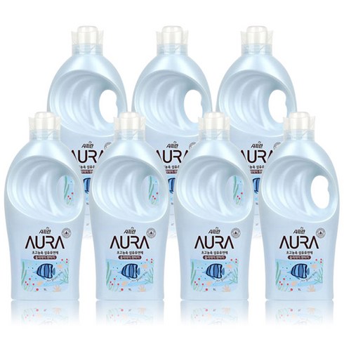 AURA 초고농축 섬유유연제 홀리데이 판타지 본품, 1L, 7개