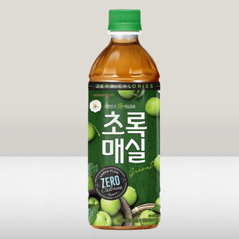 초록매실 제로 500mL 24개 유산균함유, 48개