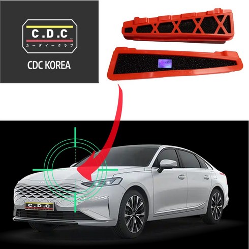 CDC 외기 외부필터 K8 카울 에어컨 악취 히터 자동차 차량용 공기청정 소음감소 방음 활성탄 워셔액냄새 CDC필터, 1개