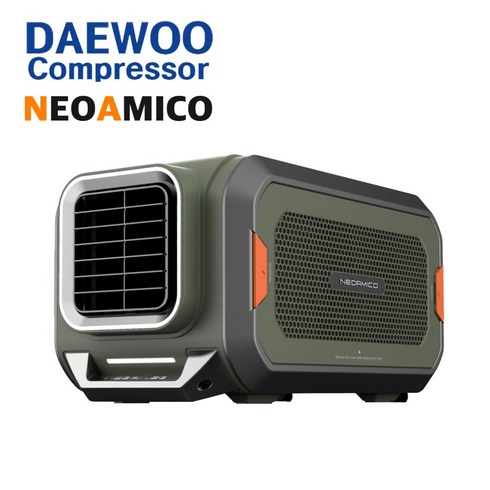 45년 전통의 제조기술 대우컴프레셔 CA60HAG 캠핑용 냉난방 에어컨 이동식 실외기없는 휴대용 미니 냉난방기 캠핑 국산 냉온풍기 전기 팬히터 난로 네오아미코, G(그린)