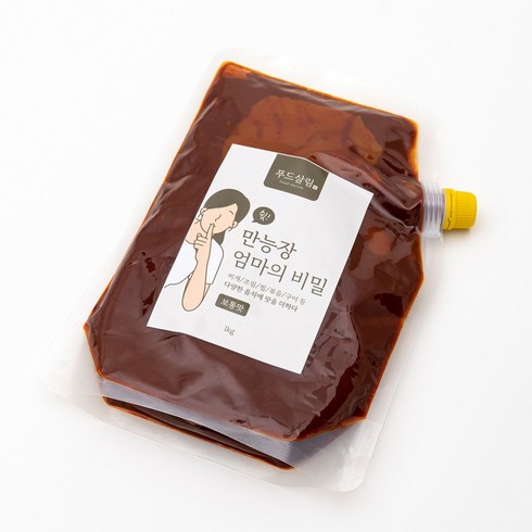 만능양념장 - 푸드살림 쉿 엄마의 비밀 대용량 만능 양념장 보통맛, 1kg, 1개