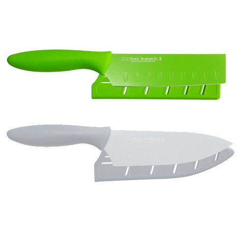 카이 퓨어코마치2 채소칼+주방칼(회색) 칼세트, (set)퓨어코마치2 채소(연두)+주방칼(회색) 칼세트, 1세트