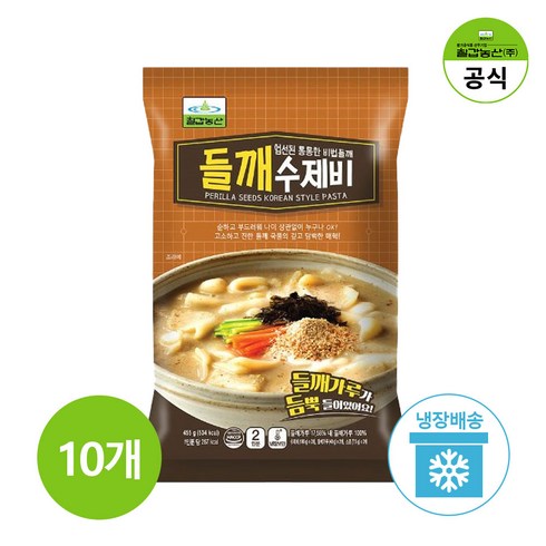 칠갑농산 들깨수제비 435g x 10개