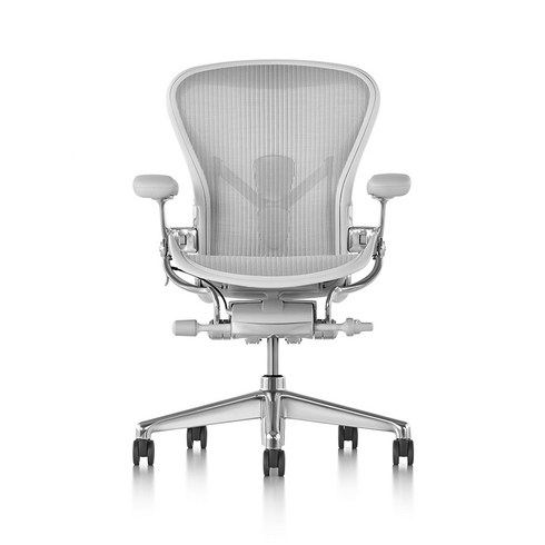 Herman Miller Aeron 2.0 럭셔리 풀 기능 4D 팔걸이 클래식 재진화 2세대 인체공학 의자 컴퓨터 의자, 미네랄 화이트 + B + 4D 팔걸이 + 나일론 풋