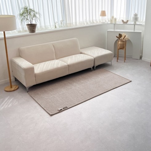 2023년 가성비 최고 온열러그 - 북유럽풍 사계절 전기카페트 거실 침대 온열러그 전기매트 워셔블 전기요 브라운, 1인용 (103x200cm)