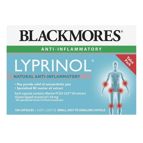 2023년 가성비 최고 마린롤린 - Blackmores 블랙모어스 리프린롤 마린 벨류 팩 100정 Lyprinol Marine Value Pack 100 Capsules, 1개, 1