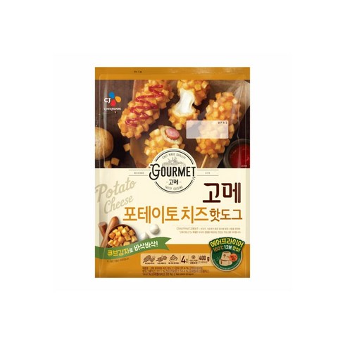 [CJ제일제당] 고메 포테이토치즈 핫도그400g, 400g, 2개