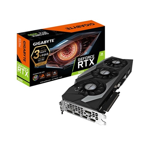 GIGABYTE [중고 풀박스 무상기간남음] GIGABYTE 지포스 RTX 3090 Gaming OC D6X 24GB