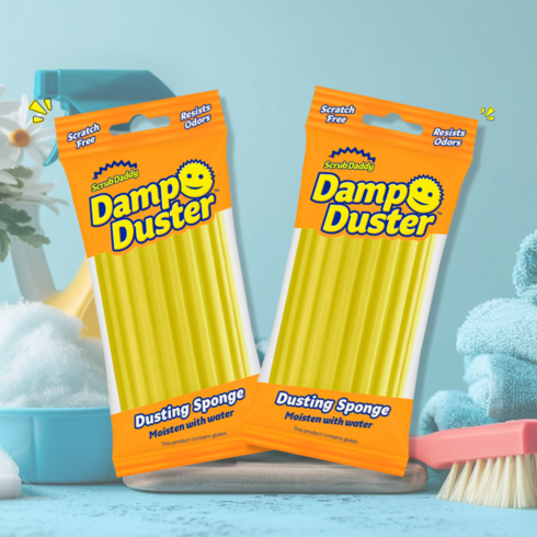스크럽대디 먼지 더스트 청소 스펀지 국내배송 정식수입 정품 Scrub Daddy Damp Duster 2개
