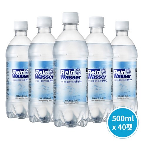 라인바싸 플레인 탄산수, 500ml, 80개