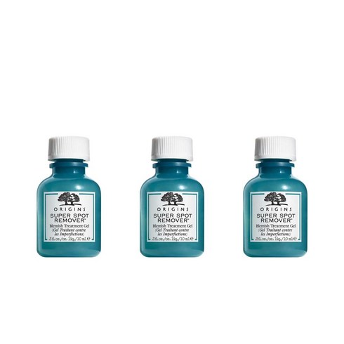 (영국직배) 오리진스 슈퍼 스팟 리무버 블레미쉬 트리트먼트 젤 10ml 3팩 Origins Super Spot Remover Blemish Treatment Gel, 3개