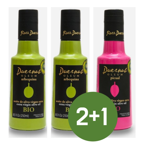 핀카듀에르나스 스페인 유기농 엑스트라 버진 올리브유 250ml, 아르베퀴나2병 + 피구알1병