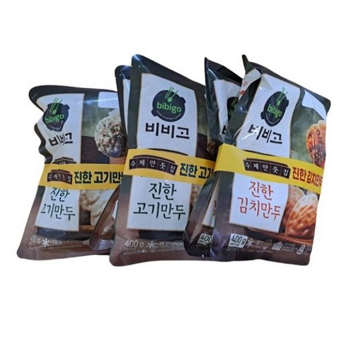 비비고진한고기만두 - 수제진한고기만두 400g x4 +수제진한김치만두 400gx2, 상세페이지 참조