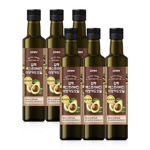 GNM자연의품격 엑스트라 버진 아보카도 오일, 250ml, 6개