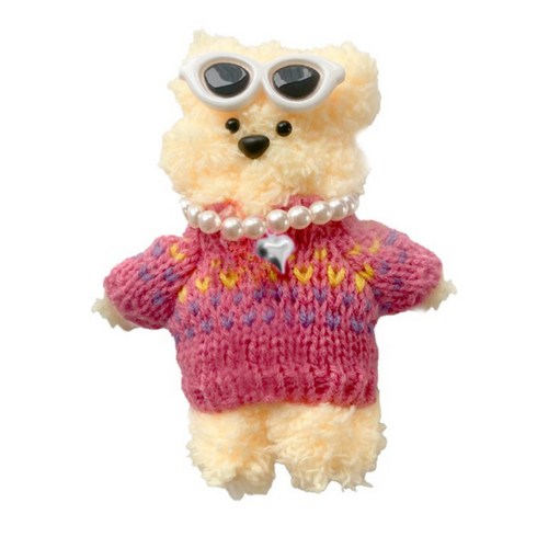 2023년 가성비 최고 모루인형 - 위트렌드 정품 모루인형 모루 실 털인형 키링 부자재 철사 키트 눈 코 재료 만들기 꾸미기, 모루인형B, 1개