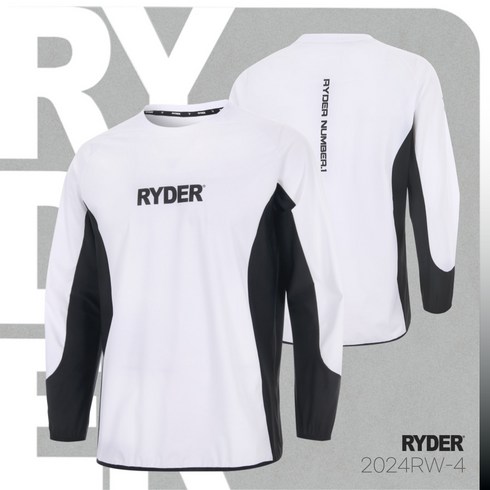 라이더 RYDER 2024RW-4 바람막이 남성/여성 맨투맨 배드민턴 복 탁구 스쿼시 스포츠의류