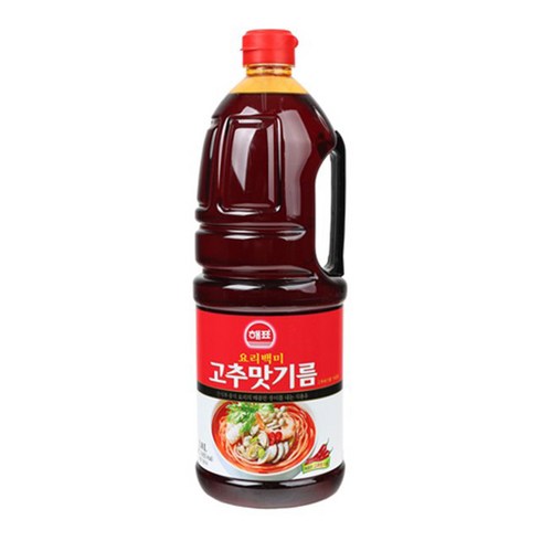 해표고추맛기름 - 해표 요리백미 고추맛기름, 1.8L, 1개