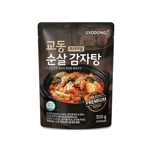 교동식품 교동 프리미엄 순살 감자탕, 500g, 4개