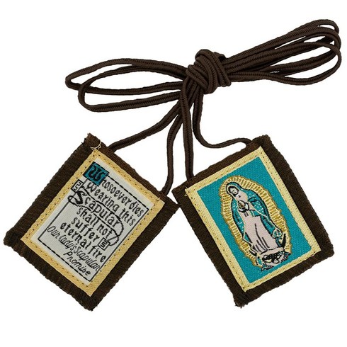 874734 Venerare 정품 가톨릭 스카풀라 - 100% 울 알 수 없음, Our Lady of Guadalupe Scapular