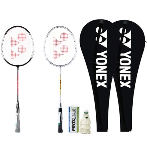 요넥스배드민턴 - Yonex GR-020 배드민턴 라켓 2자루+가방, 1세트