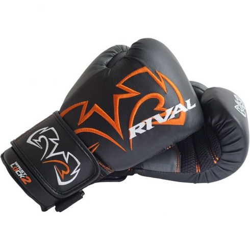 RIVAL 복싱 RB11 에볼루션 백 장갑 후크 앤 루프 클로저 - 강렬한 헤비 사용을 위한 3.2cm1.25인치 밀폐형 셀 폼 패딩 501421, Black