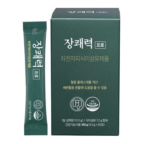 장쾌력 프로 2주분 5.5g x 30포 차전자피 식이섬유 쾌변, 5gx30포, 1개