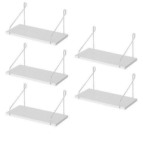 벽선반 못없이 설치하는 무타공 벽걸이선반 5개세트