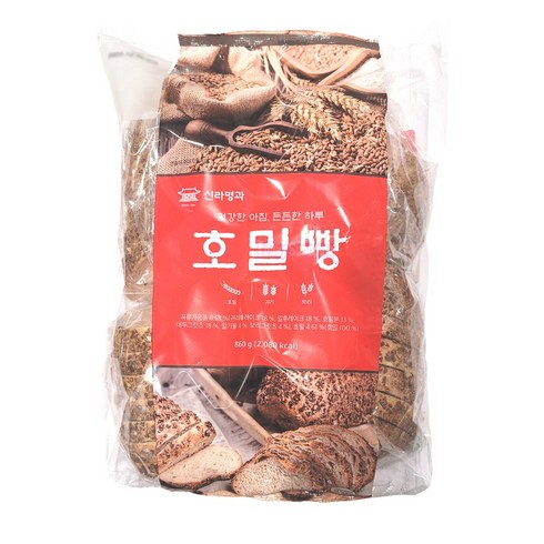 [코스트코] 신라명과 호밀빵 215g x 4입 860g 단품, 4개