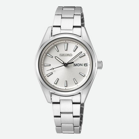 세이코시계 - SEIKO SUR349 여자여성 실버화이트 패션클래식레트로 메탈 손목 시계