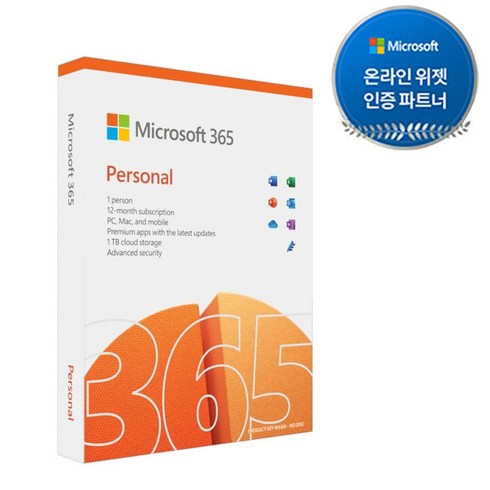 마이크로소프트오피스365 - 마이크로소프트 오피스 M365 Personal FPP 퍼스널 PKC QQ2-01430