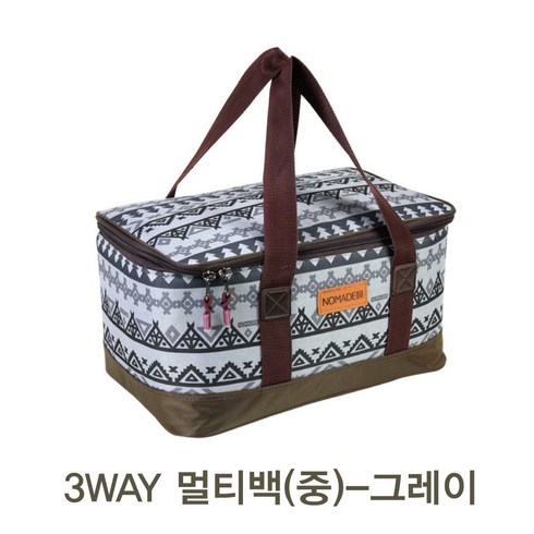 2023년 가성비 최고 구이바다가방 - 노마드 구이바다 전용가방 멀티백(중) N-7579 N-7580 3웨이 올인원 캠핑 가스버너 호환 다용도가방, 01_그레이 N-7579