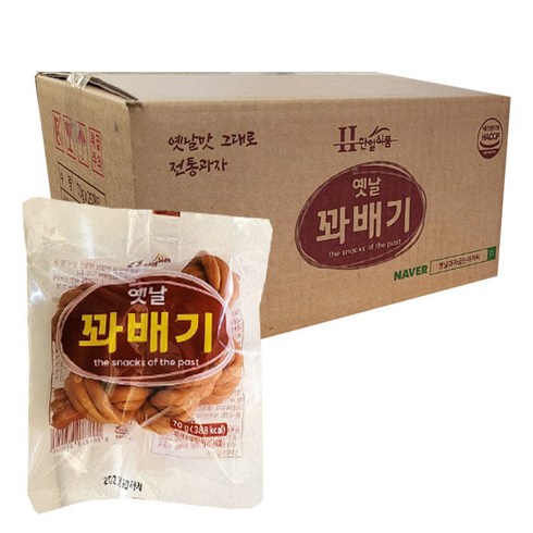 한일식품 옛날 꽈배기 70gx25개/한박스, 70g, 25개