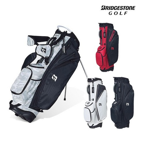 2023년 가성비 최고 골프캐디백 - [석교상사정품] 브리지스톤 22년 신제품 CBG223 경량 스탠드백, 블랙
