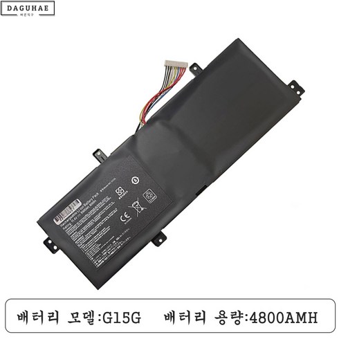 15u780배터리 - 호환 LG G15G 배터리 LG 울트라기어 LG15U780 15UD780 G15G 노트북 배터리, 단일