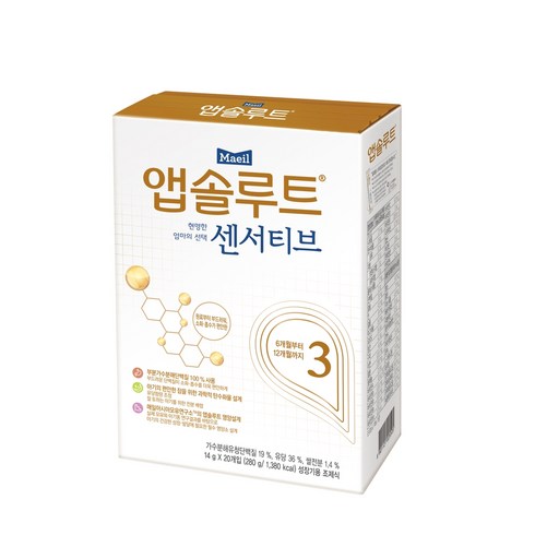 앱솔루트 센서티브 스틱 3단계 14g 20포, 1개