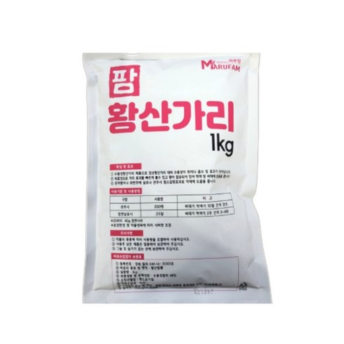 황산가리비료 - 팜 황산가리 비료 1kg 수용성 관주 엽면시비 고구마 고추 웃자람 경감 착색 칼리, 1개