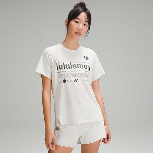 룰루레몬 릴렉스핏 여성용 러닝 티셔츠 LW3GR0S