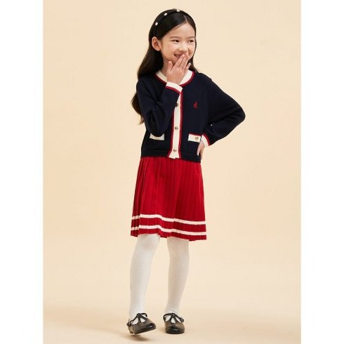 2023년 가성비 최고 빈폴키즈원피스 - (국내배송) 니트 A라인 원피스 네이비 (BI3971G01R) BEANPOLE KIDS 빈폴 키즈