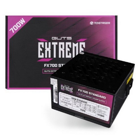 몬스타가츠컴퓨터파워fx600 - GUTS 몬스타기어 80PLUS 파워 서플라이 ATX GUTS EXTREMEX FX700 STANDARD