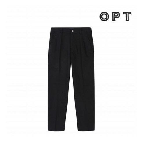 OLPLPA02M_BK - 옵트 블랙 여성 테이퍼드 컬러 데님팬츠 OLPLPA02M BK